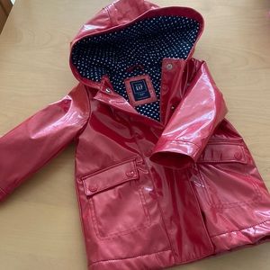 Baby Gap Red Raincoat size 2T